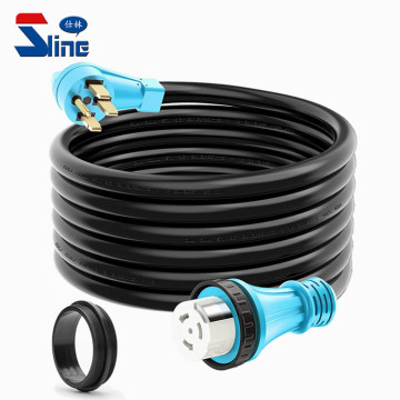 50 Amp RV/Generator Power Cord NEMA 14-50P to SS2-50R Twist Locking