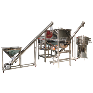 Large Capacity Horizontal Ribbon Mixer Blender for Chemical Powder Mixing