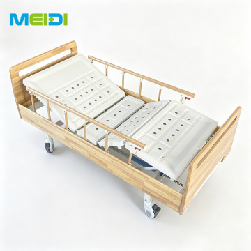 2-Function Manual Wooden Care Bed for Elderly