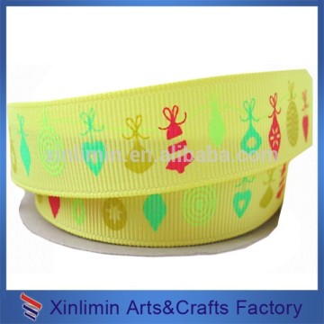 Custom new design printed logo novelty grosgrain ribbon