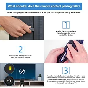 Replacement Universal Voice Remote Control for Toshiba or Insignia Smart Fire TV Series