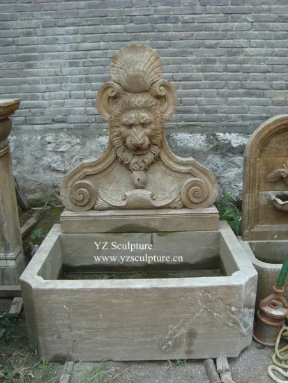 Lion Head Wall Fountain Carving(ASF-B003)