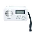 FM/AM/rádio relógio digital com antena telescópica