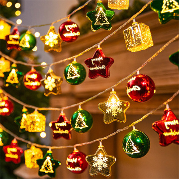 Different Shape Christmas Balls and Lights for Party Home Decoration