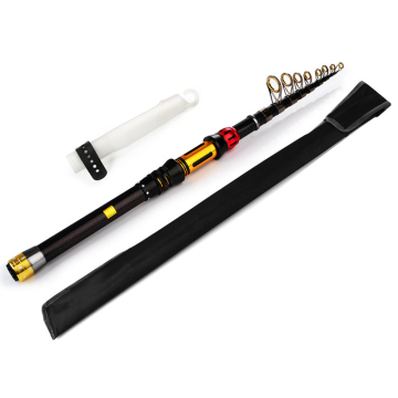 Varilla de pesca telescópica liviana 6 pies y 11 pies Longitud cerrada 24T High Carbon