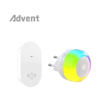 RVB Colorful Light Nouvelle sonnette sans fil clignotant