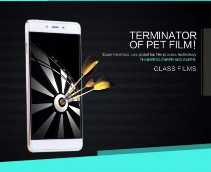 HUYSHE mobile phone use 9h premium tempered glass for OnePlus X, good quality screen protector for OnePlus