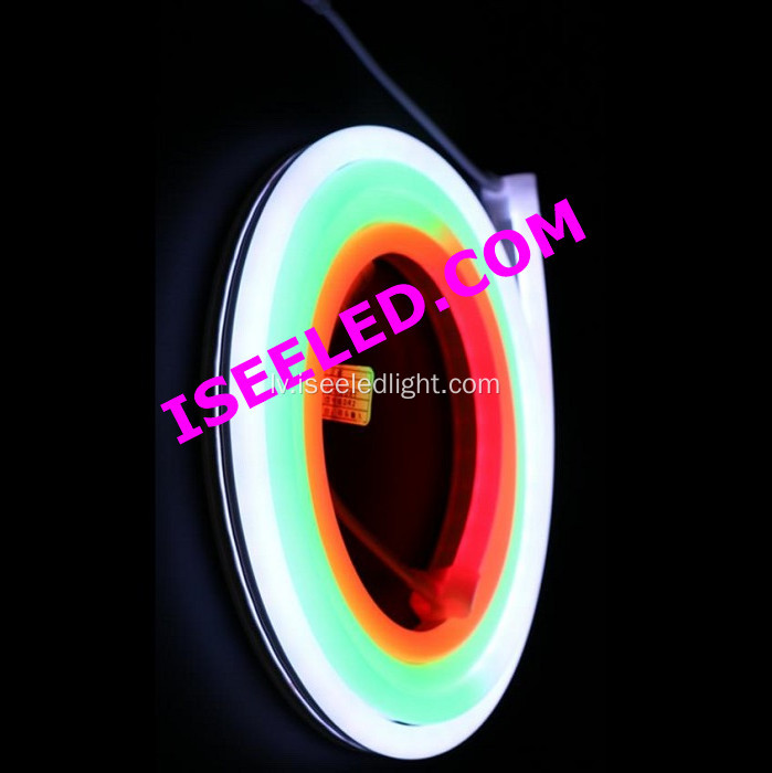 Burvju krāsu dekoratīvais DMX LED neona sloksnes gaisma