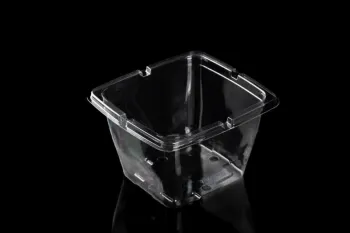 Clear Round Plastic Containers with Lids