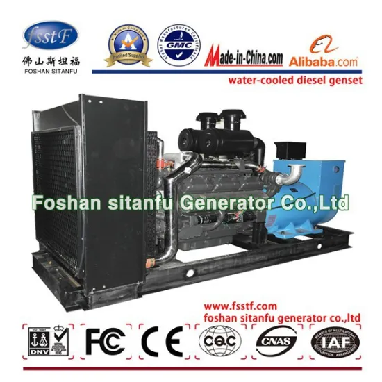 300kw 375kva Shangchai SC13G420D2 open soundproof moveable diesel generator set