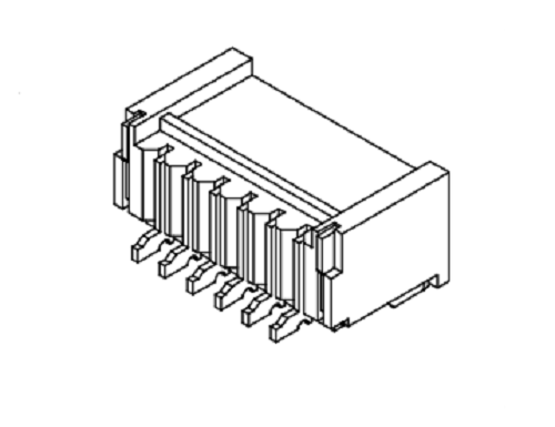 1.00mm Pitch 90 ° tek satır Gofret-SMT AW1002RB-S-XP