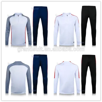 Popular football team sports tracksuit long sleeve for men cheap top quality sweater suit slim fit pants football training set