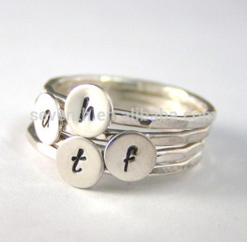 925 Sterling Silver Jewelry Wholesale Midi Ring with Rhodium Plated