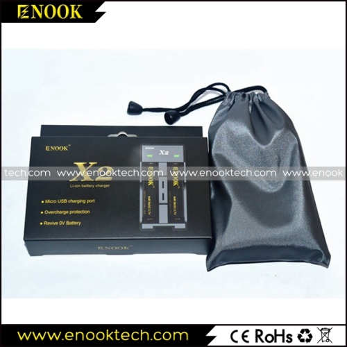 Bộ sạc pin 18650 tốt nhất Enook X2