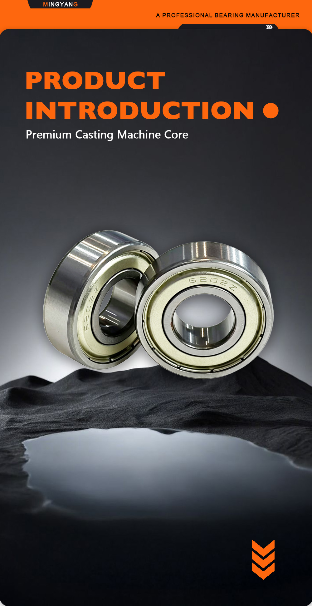 6202‑ZZ Dust‑Proof Pre‑Greased Rotary Ball Bearing x