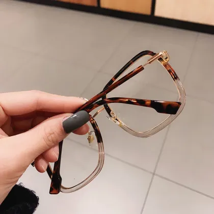 Korean Version Anti-Radiation Large Frame Glasses for Myopia Round Face Fashion