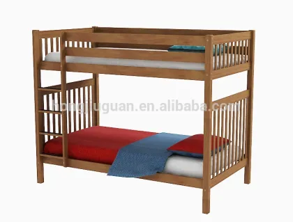 kids oak wood bunk beds golden oak color