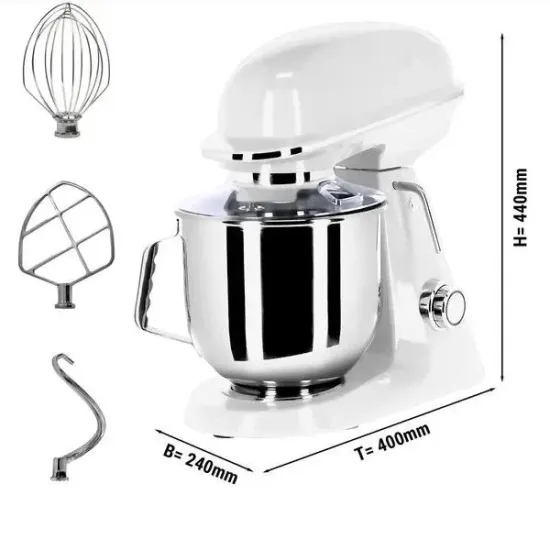 Mixer - Food Processor - Kneading Machine - 7 Liters - White