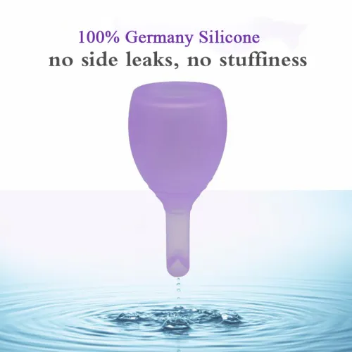 New Discharge Menstrual Cup Medical Grade Silicone Menstrual Cup Valve