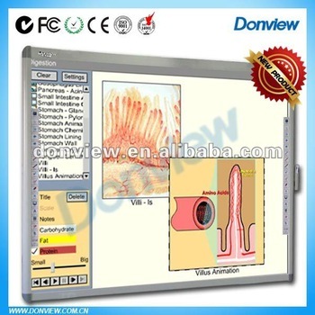 Chinese Donview Class Interactive Whiteboard / Movable Whiteboard