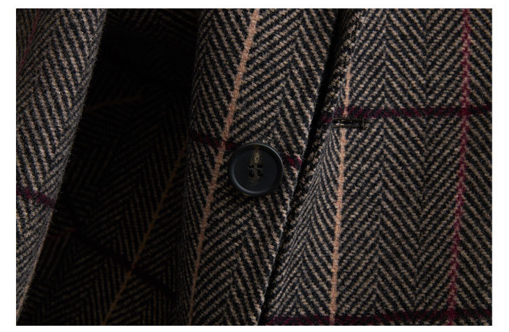 mens plaid wool jacket