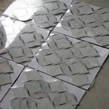 White Marble Leaf Mosaic Backgrounds