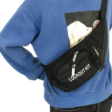 Personal Safety Kit: Lockout Tagout Waist Bag with Lockout Pouch