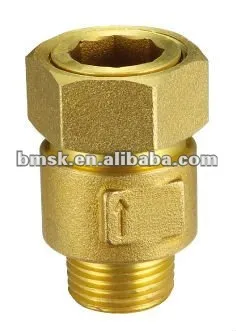 Brass Water Meter Stretch And Shrink Check Valve