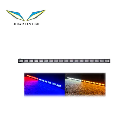 Single Row LED Light Bar - Waterproof Emergency Warning Lights for Cars, Trucks, and SUVs