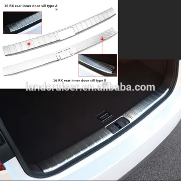 2016 RX200t rear inner door sill stainless steel
