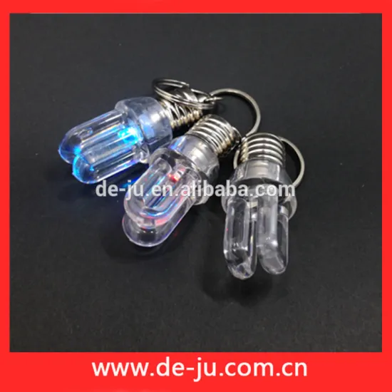 Wholesale Twice Lamp Tube Bulb Shape Led Light Keychain