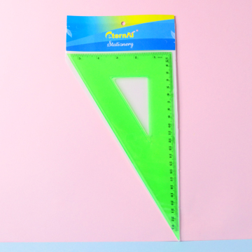 Factory Direct Supply 60 Degrees Triangle Set Square Plastic Ruler