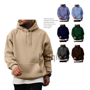 EcoSmart Fleece Hoodie with Custom Logo - Heavyweight Cotton Hooded Sweatshirt for Men & Women