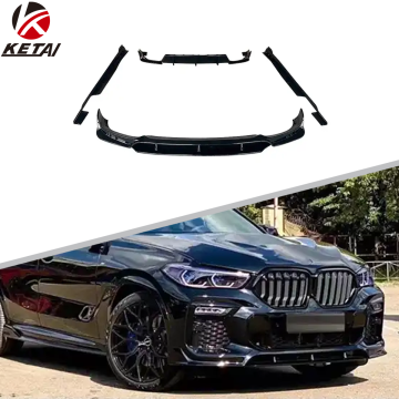 Black Knight Style ABS Carbon Look Aero Kit لـ BMW X6 G06