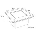 Lâmpada de luz subterrânea LED de luz de ar ao ar livre de entrada de automóveis