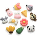 Nieuwe Kawaii Cartoon Resin Trinket Dog Monkey Mouse Head Shape voor Nail Art Slime Fillers