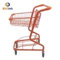 Convenience Store Colorful Metal Basket Shopping Trolley