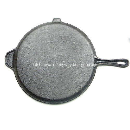 Preseasoned Round Cast Iron Grill Pan