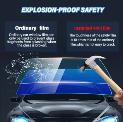 Car Windshield Armor PET Safety Window Protection Film