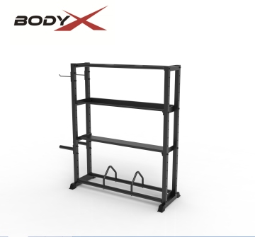 7MSR Gym Storage Shelf for Yoga Balls, Dumbbells, and Exercise Equipment