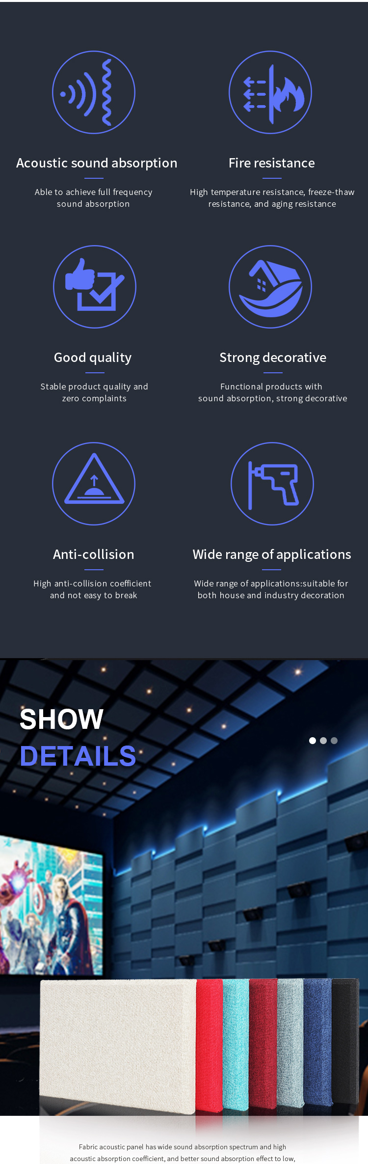 2Fabric acoustic panel