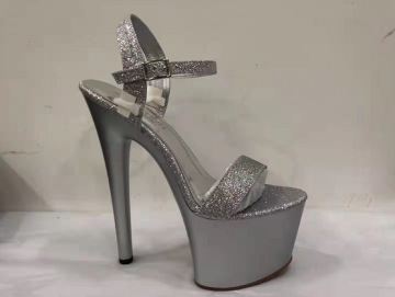 Ultra-high waterproof platform women's shoes Super High Heel Sequined Stiletto Sandals shoes for women Elegant and