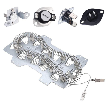 Samsung Dryer Heating Element and Repair Kit（DC47-00019A、DC47-00018Aサーモスタット、DC47-00016A＆DC96-00887Aサーマルヒューズ）