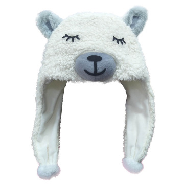 Chapeau d&#39;hiver mignon de lama animal en peluche