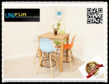 Replica modern cheap comfortable ABS colorful high side bar chair