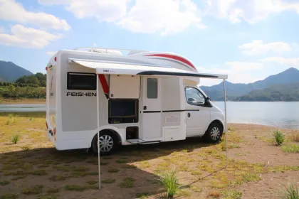 Manual Control Vinyl Awning for RV Caravan Motorhome