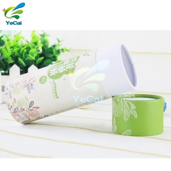 Decorative custom printed cylindrical packaging tea tin box , cartoon tube box for packaging tea