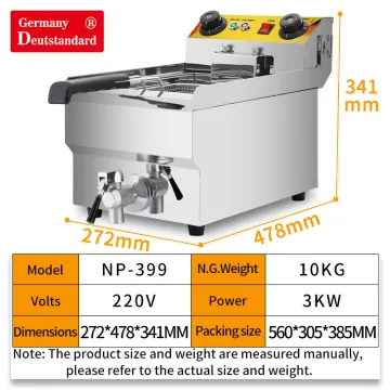 Commercial Electric Fryer Stainless Steel Deep Fryer Basket French Fry for sale
