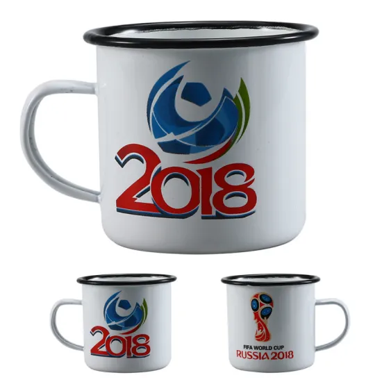 High Quality Sublimation Enamel Custom Coffee Cone Mug for Beer Drink