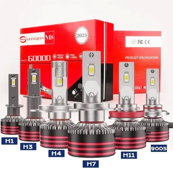 20000LM Car LED Headlight Bulb - LiangJian M8 Pro LED Light H4 H1 H3 H4 H7 H11 9005 9006 9007